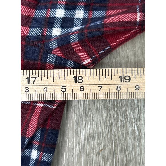 Lily Rose Red Plaid Hoodie Dress Women’s Size M Drawstring Waist Casual Tunic - Picture 8 of 8